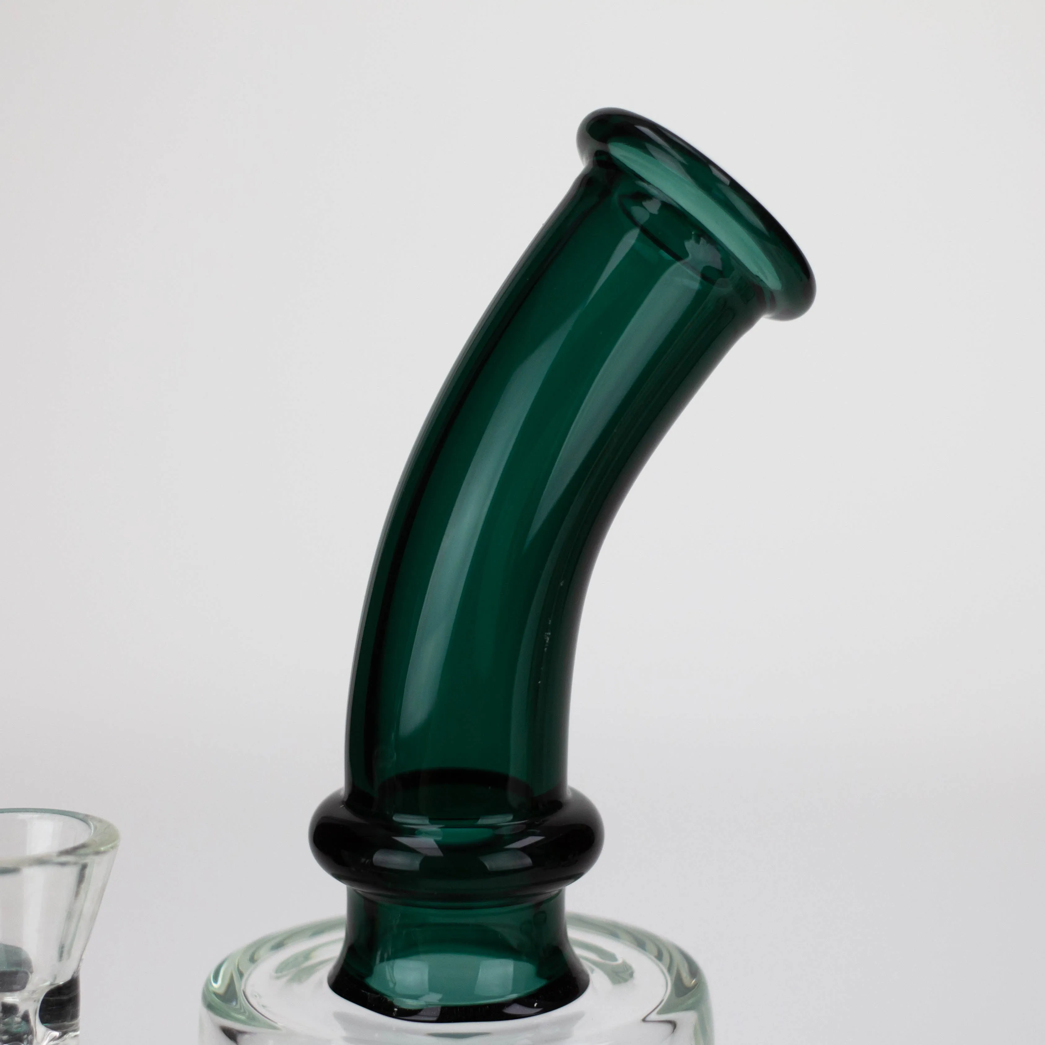 10" Glass Bong with Colored Bent Neck