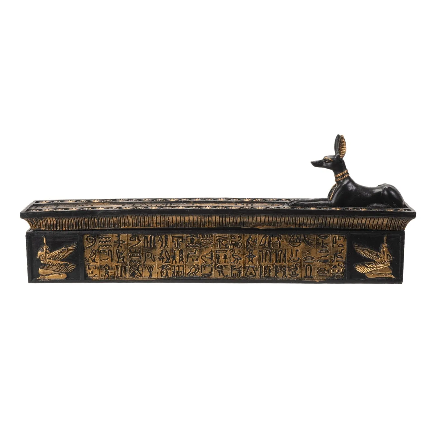 11.25" Anubis Stick Incense Burner Box