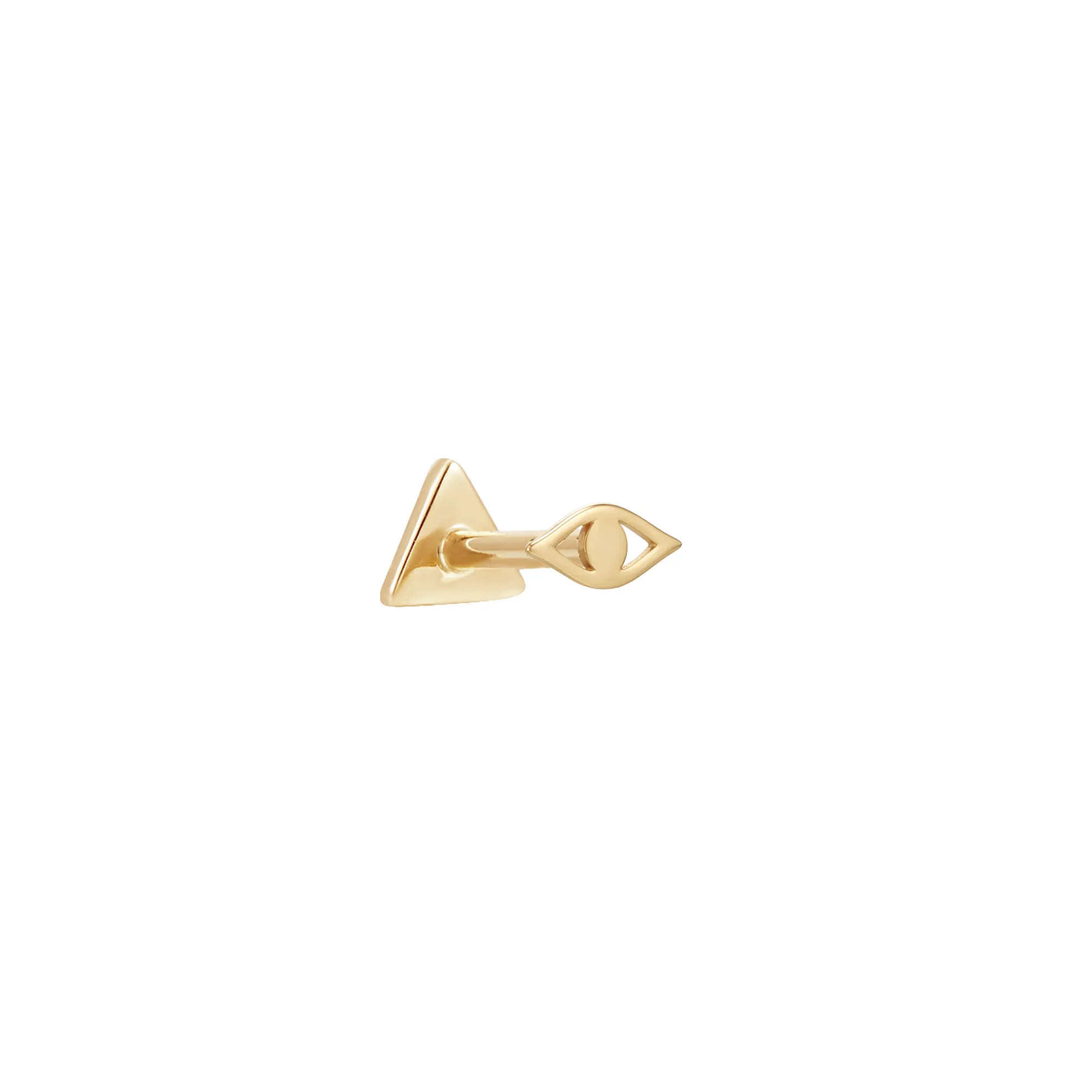 14k Evil Eye Stud