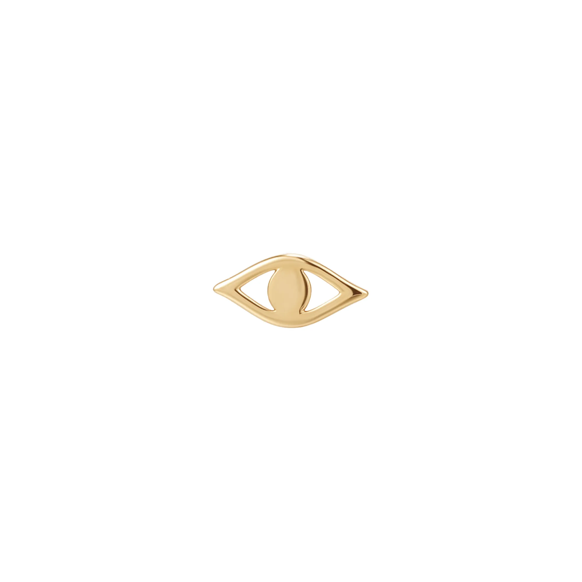 14k Evil Eye Stud