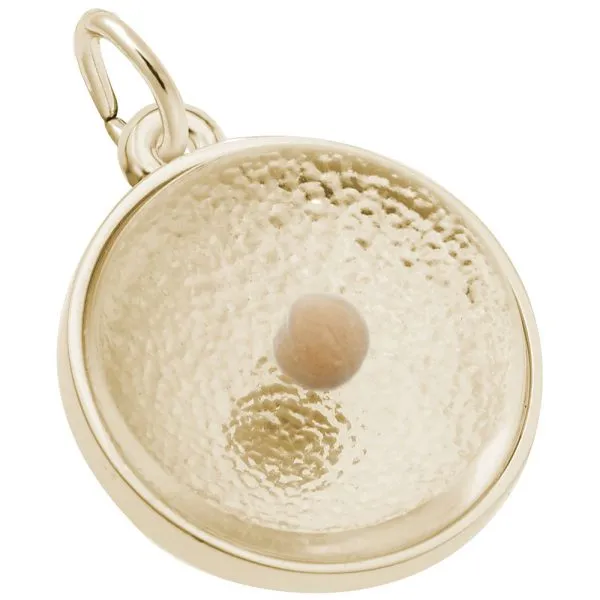 14K Yellow Gold Mustard Seed Charm