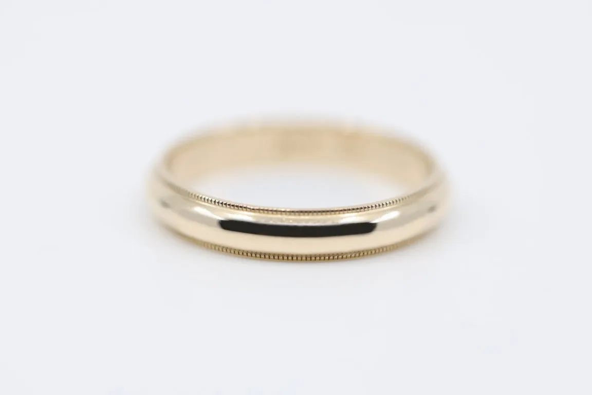 14k Yellow Gold Wedding Band Size 10 (4.50g.)