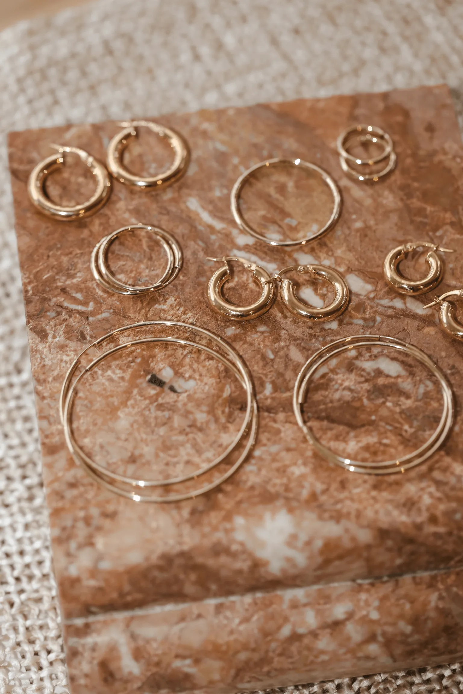 30mm Siena Hoops - 10k Gold