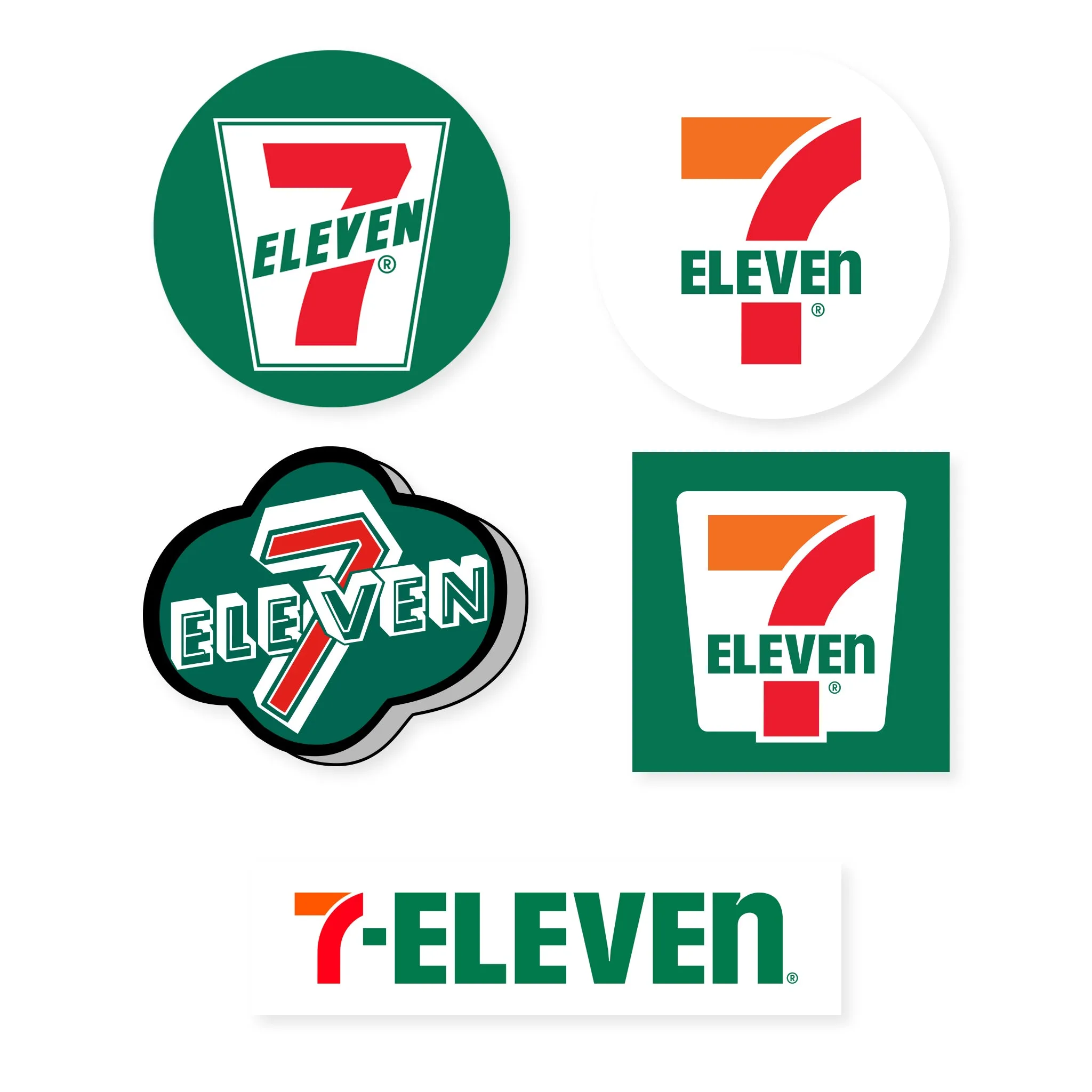 7-Eleven® Through the Years Sticker Pack