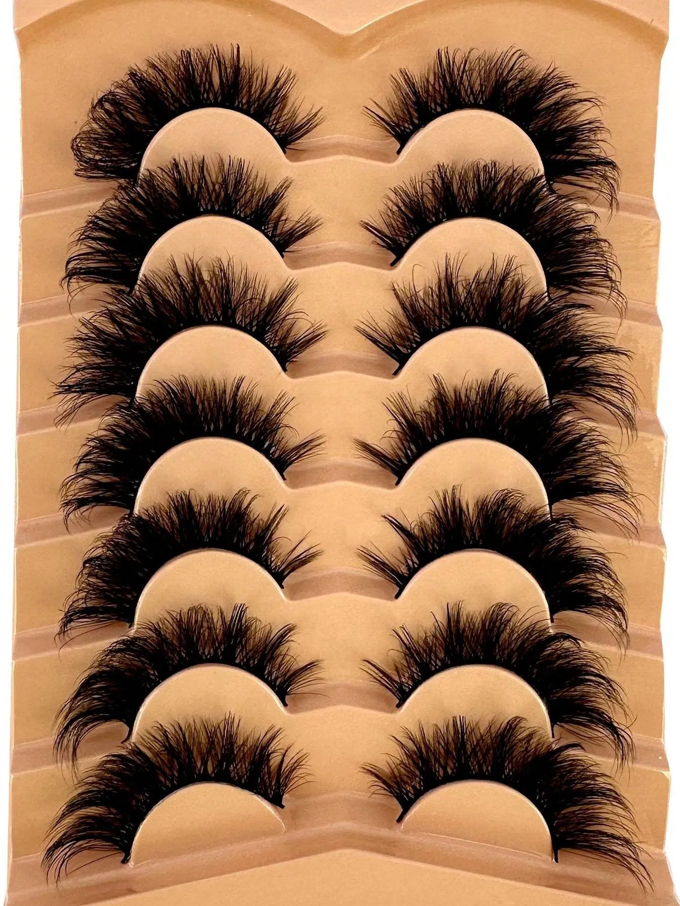 7 Pair Whispy Strip Eyelashes Set