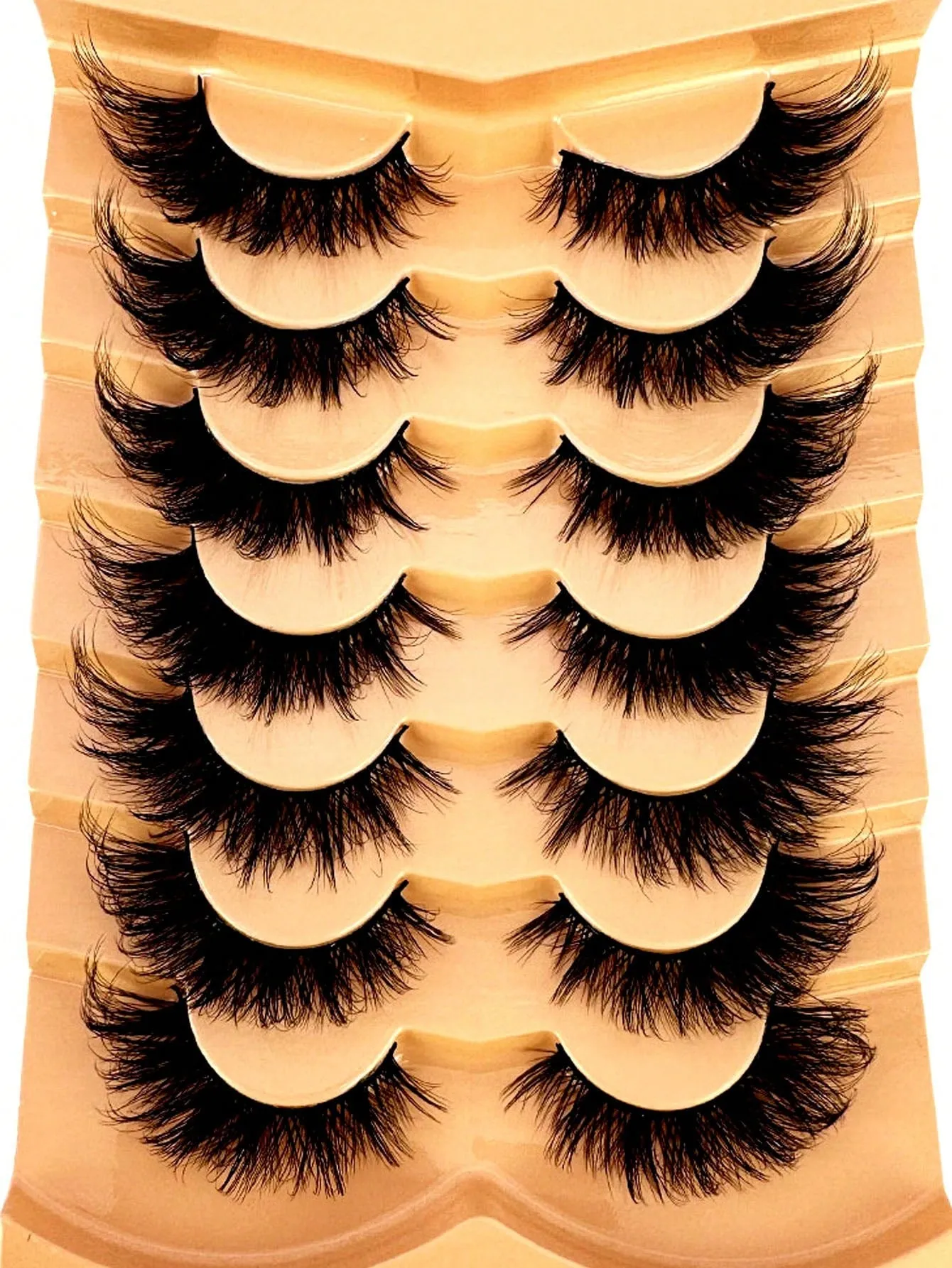 7 Pair Whispy Strip Eyelashes Set