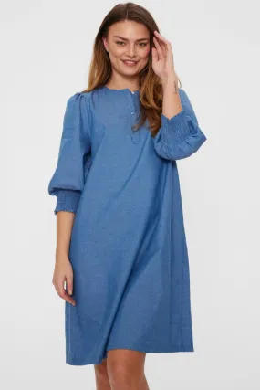 Aby Dress 205281 | Medium Blue Denim | Kjole fra Freequent