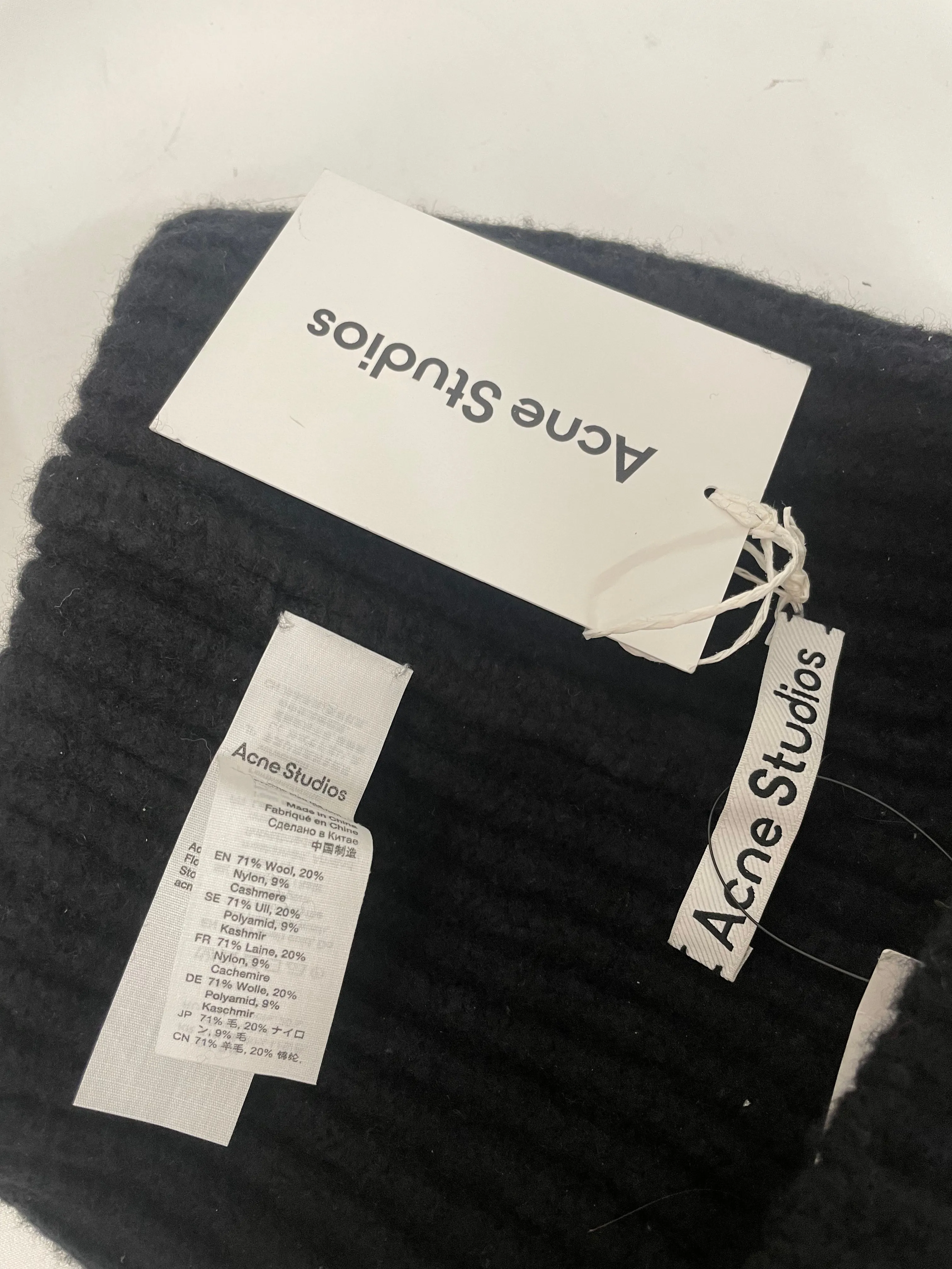 Acne Studios/Beanie/Wool/BLK/