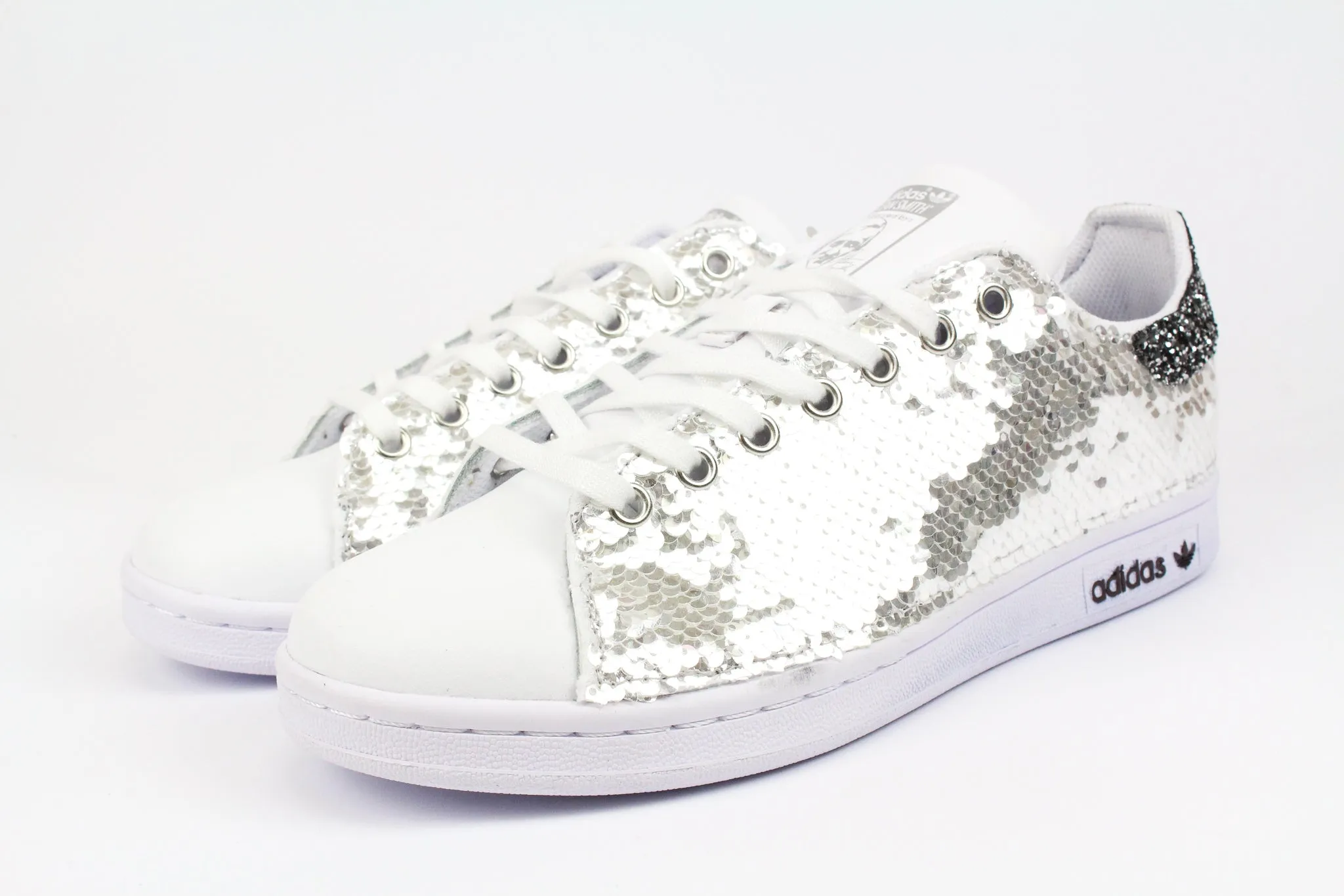 Adidas Stan Smith Paillettes Silver & Black Silver Glitter