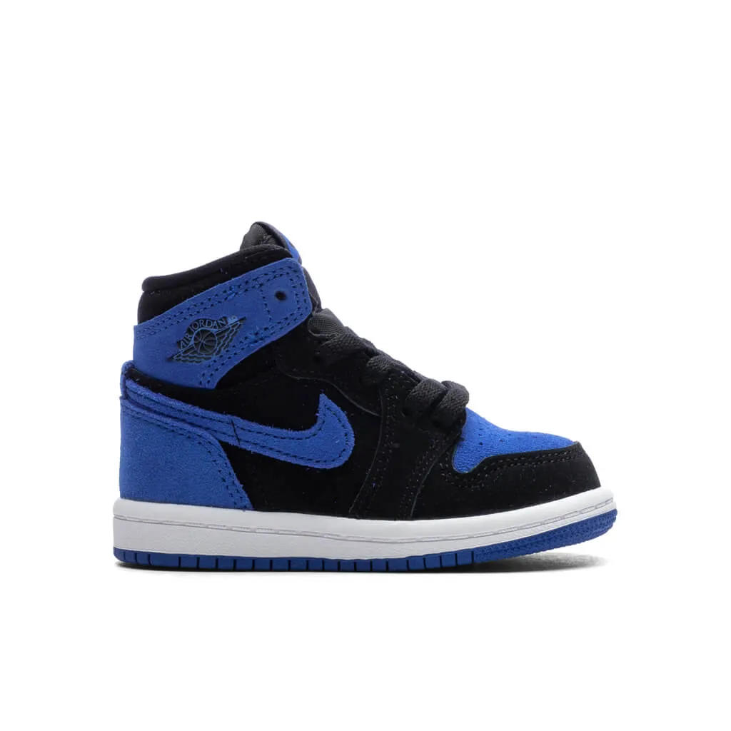 Air Jordan 1 Retro High OG (TD) 'Royal Reimagined' - Black/Royal Blue/White