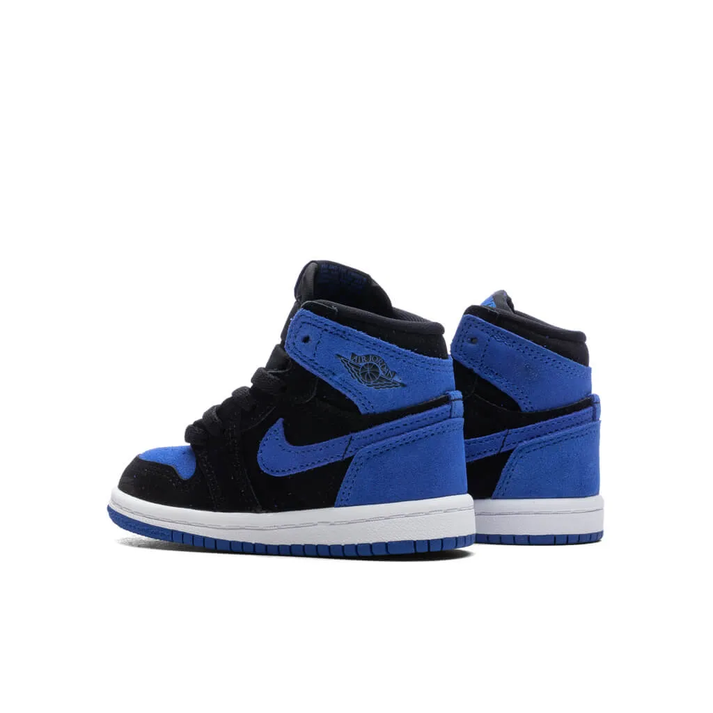 Air Jordan 1 Retro High OG (TD) 'Royal Reimagined' - Black/Royal Blue/White