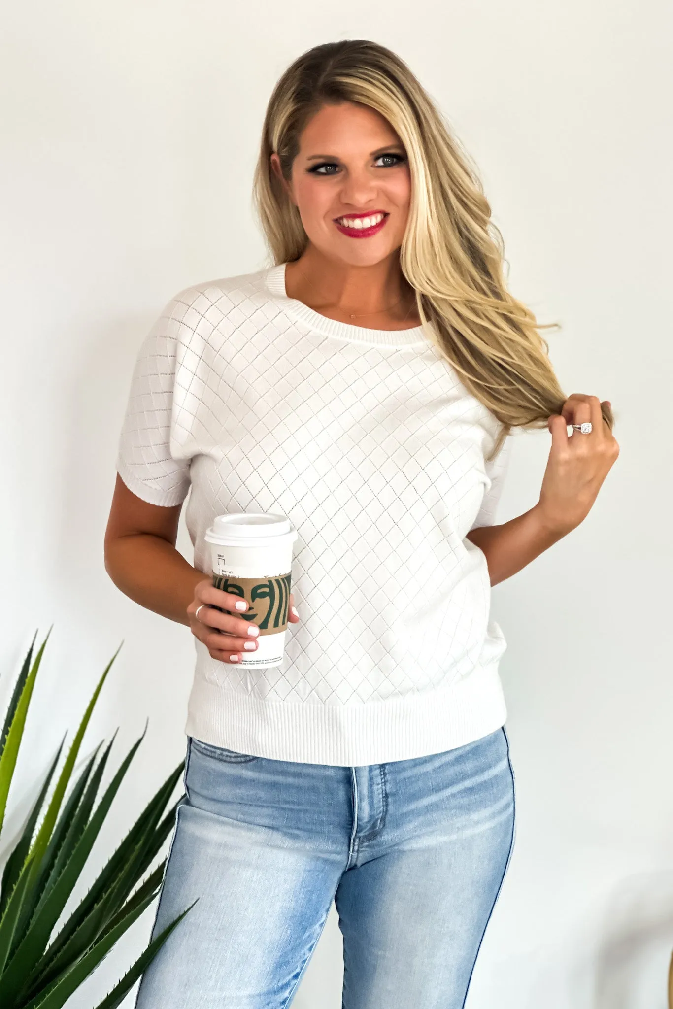 Amanda Argyle Dolman Top : Off White