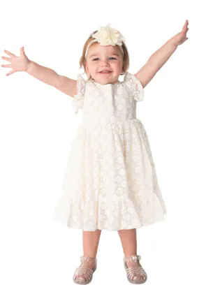 Baby Girl's and Little Girl's Ivory All Lace Dress