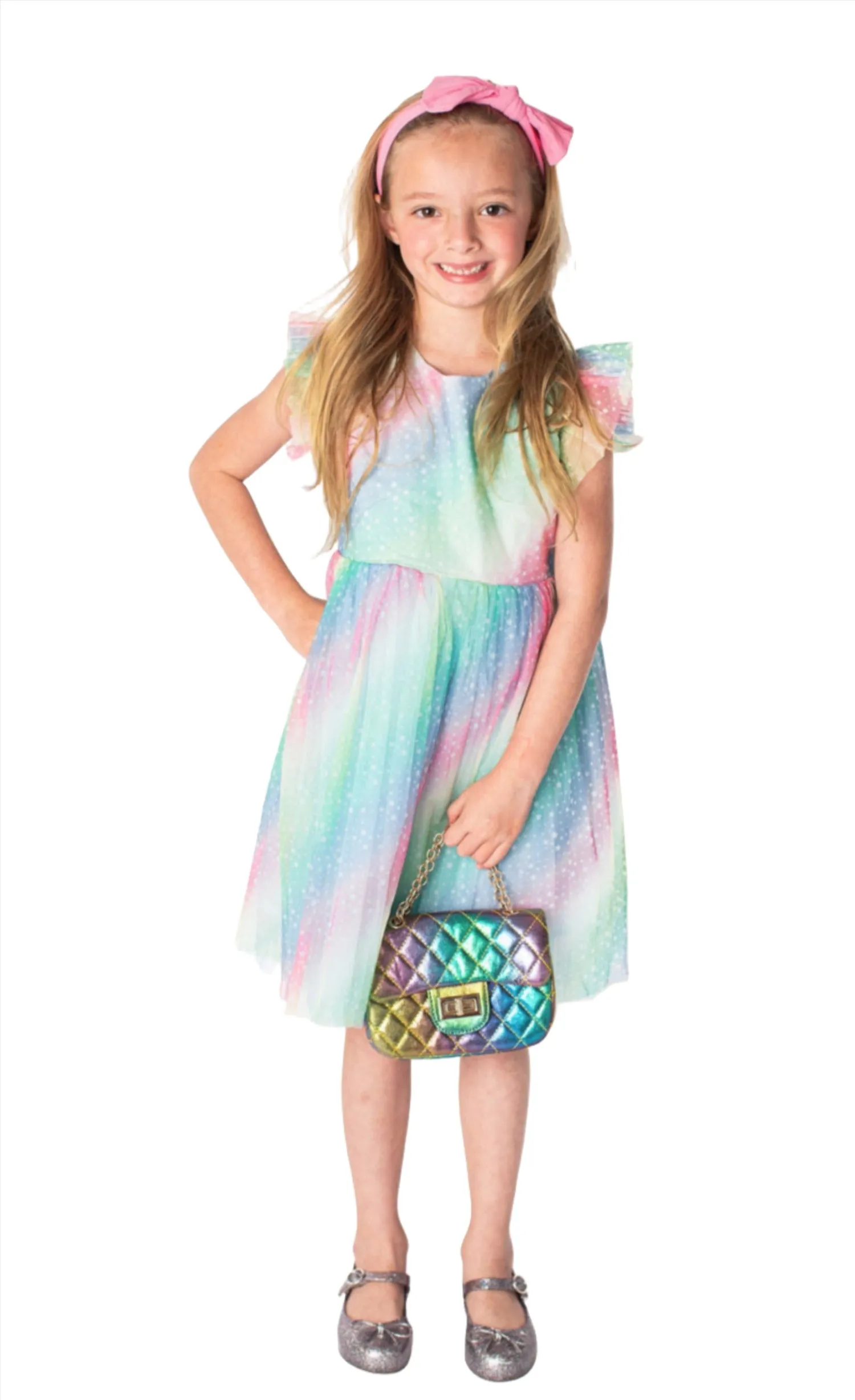 Baby Girl's and Little Girl's Rainbow Tulle Dress