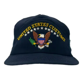 BASEBALL CAP Vintage 70's United States Customs Trucker Hat - Navy