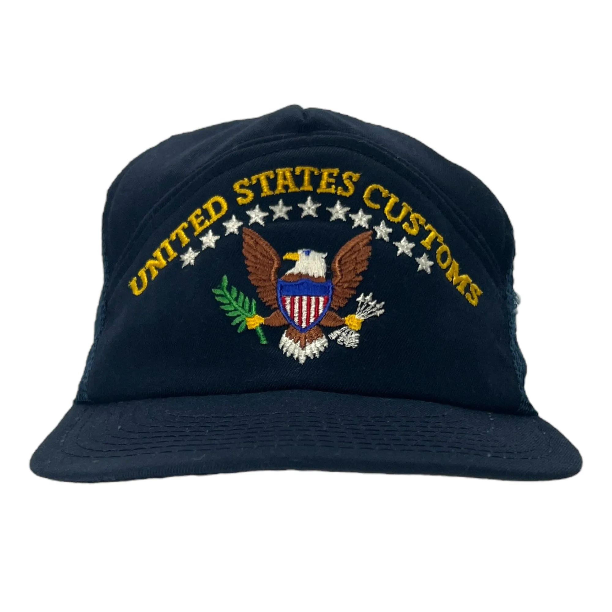 BASEBALL CAP Vintage 70's United States Customs Trucker Hat - Navy