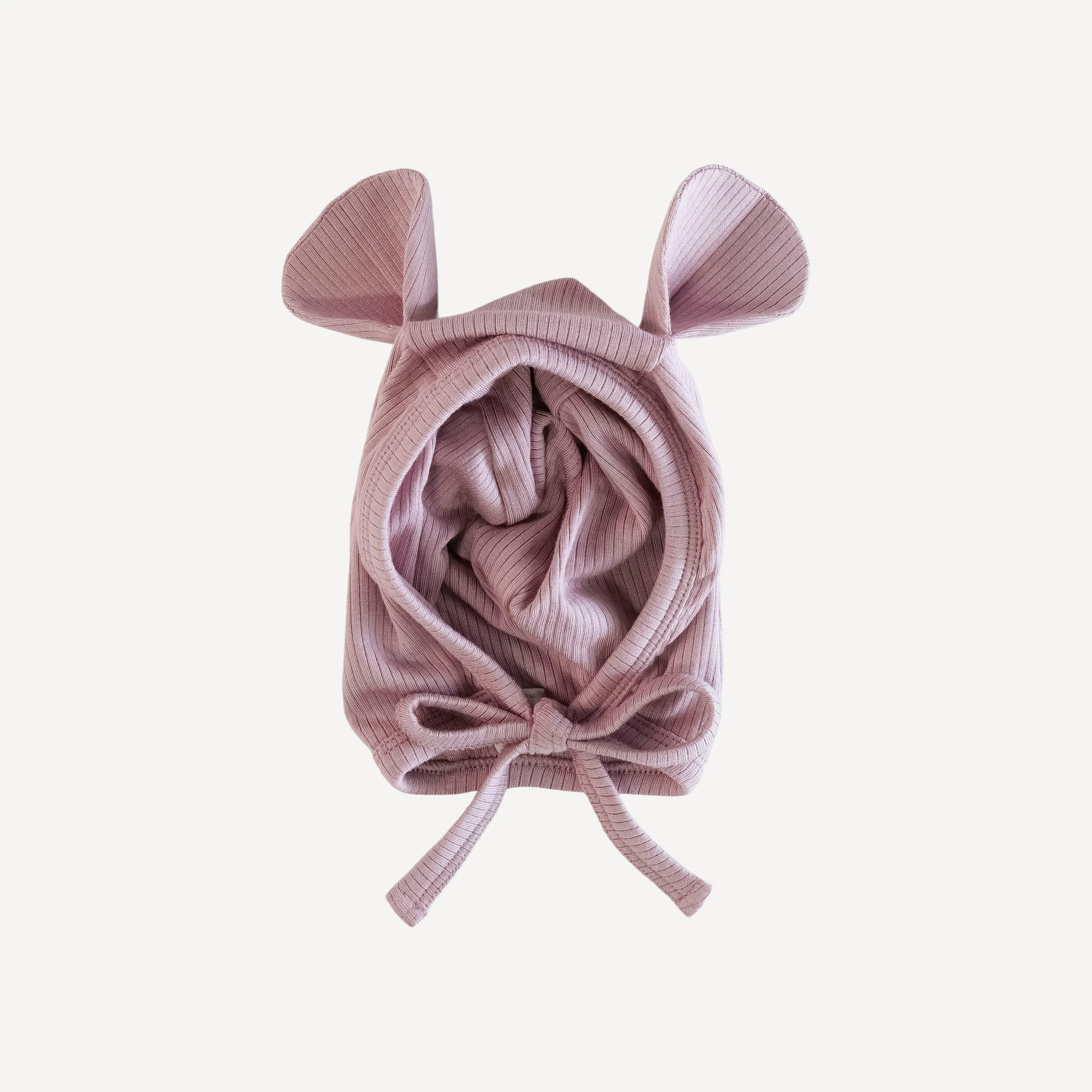 bear hat | mauve taupe | modal skinny rib