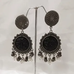 Bhavi Jewels Oxidised Plated Dangler Earrings