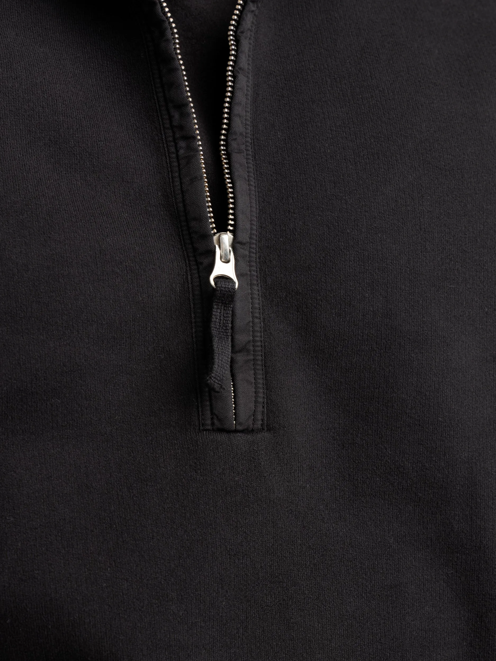 Black Felpa Quarter Zip Sweatshirt