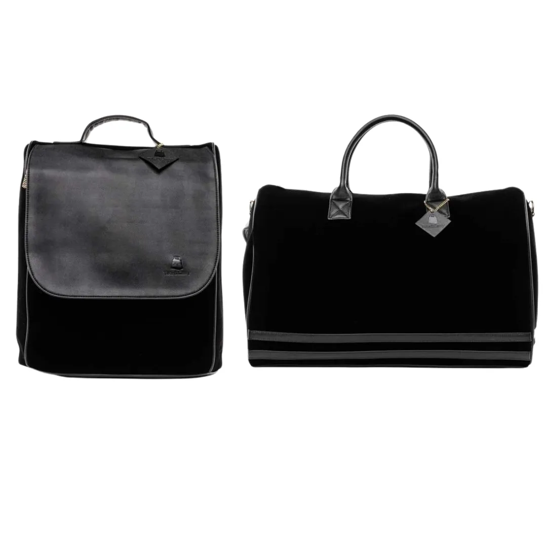 Black Velvet Travel Set