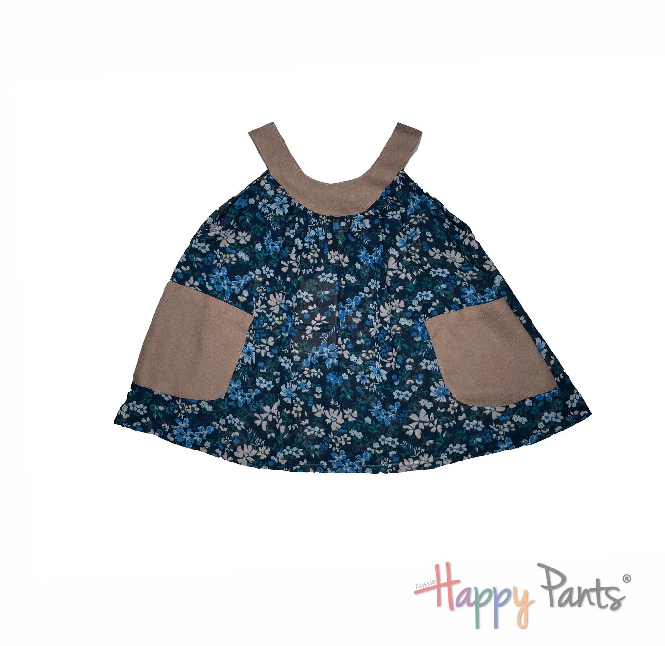 Blue Happy Pants Dress