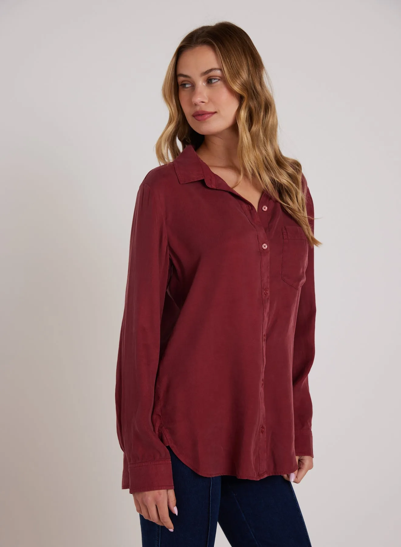 Boyfriend Shirt - Sweet Merlot