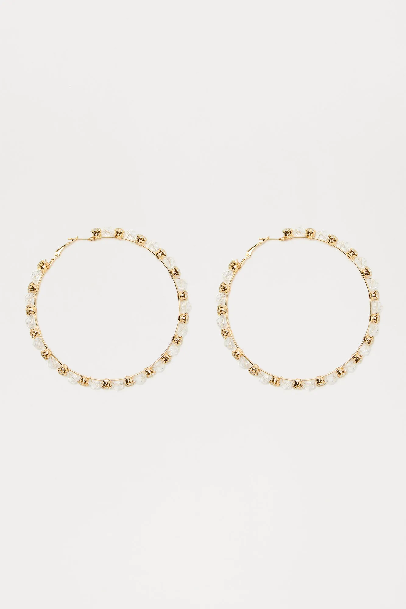 Bring On The Bubbly Hoop Earrings - Gold