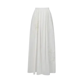 Broderie Anglaise Maxi Skirt