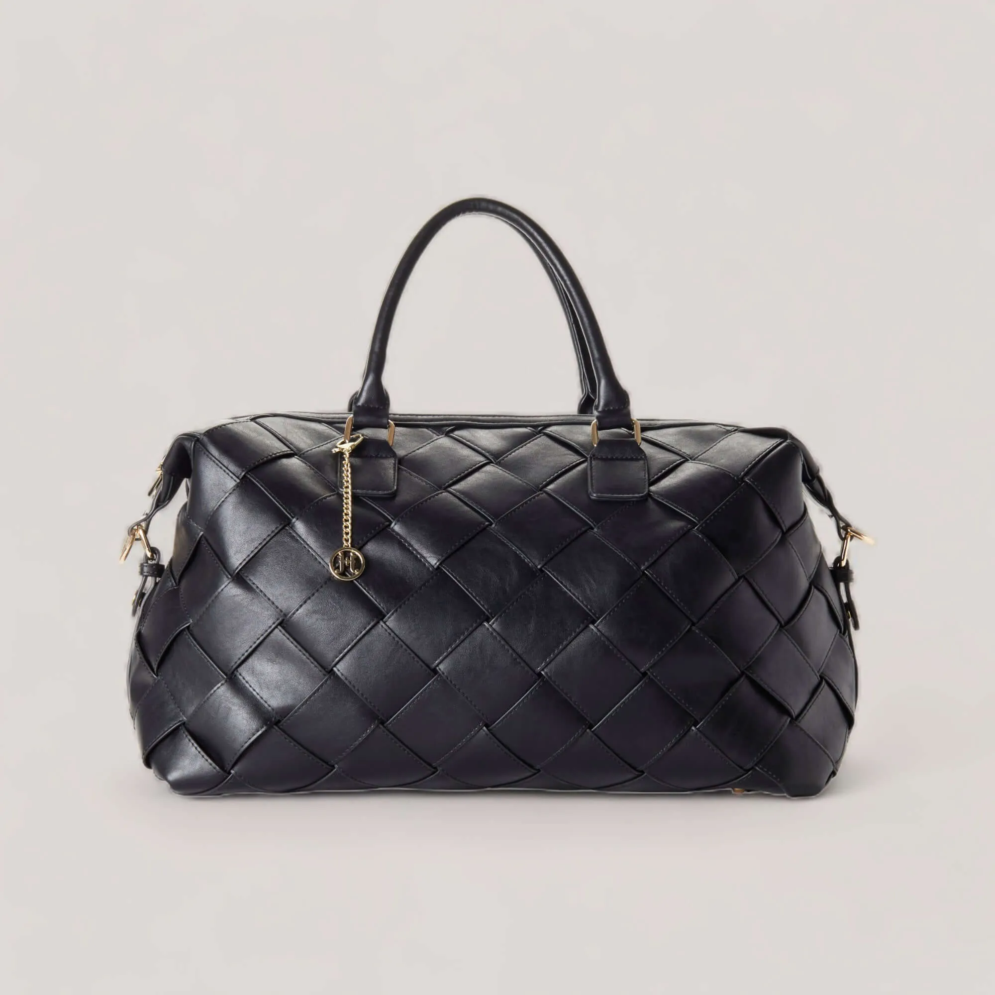 BROOKE | Black Woven Weekender