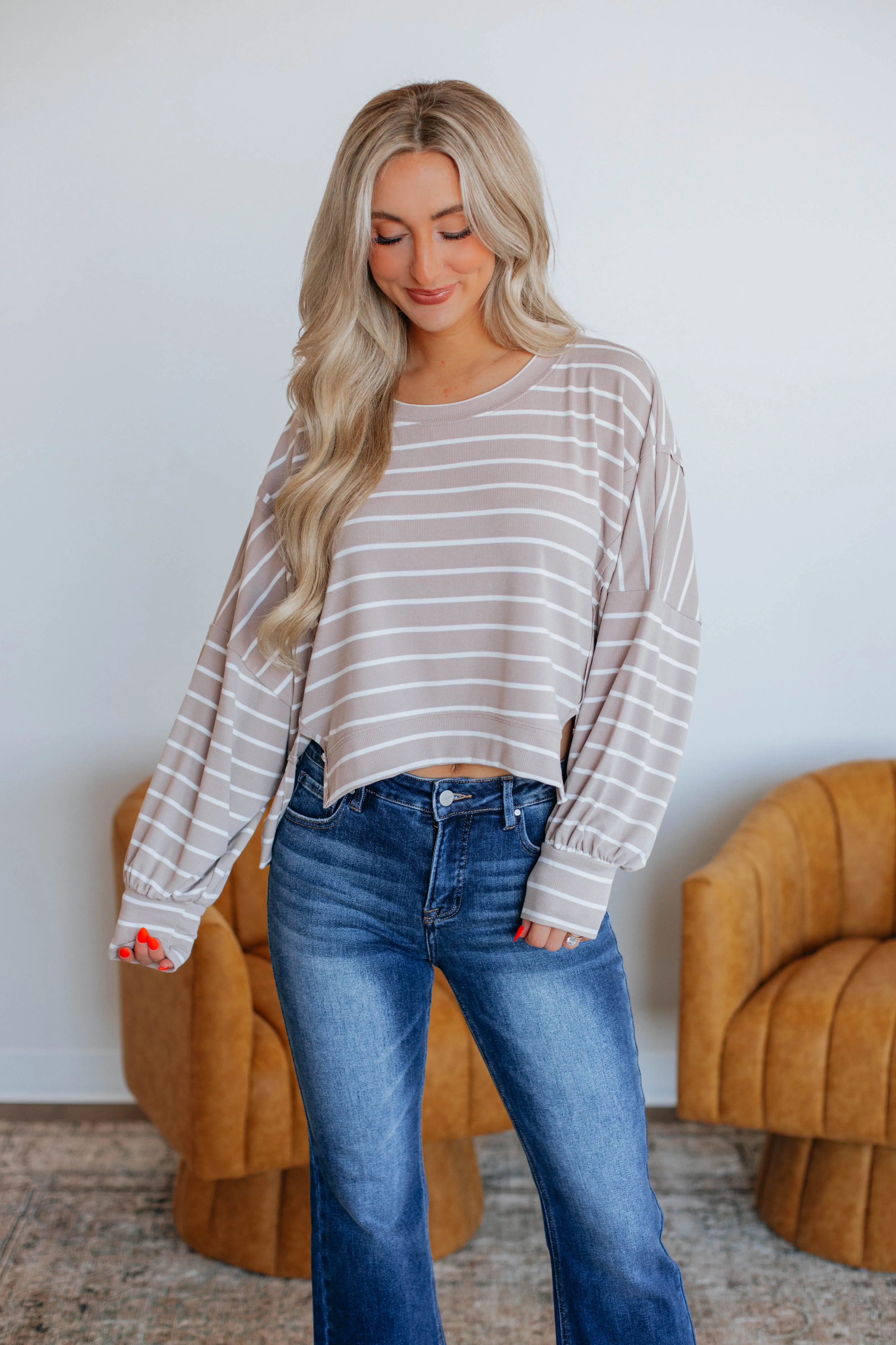 Cait Striped Pullover