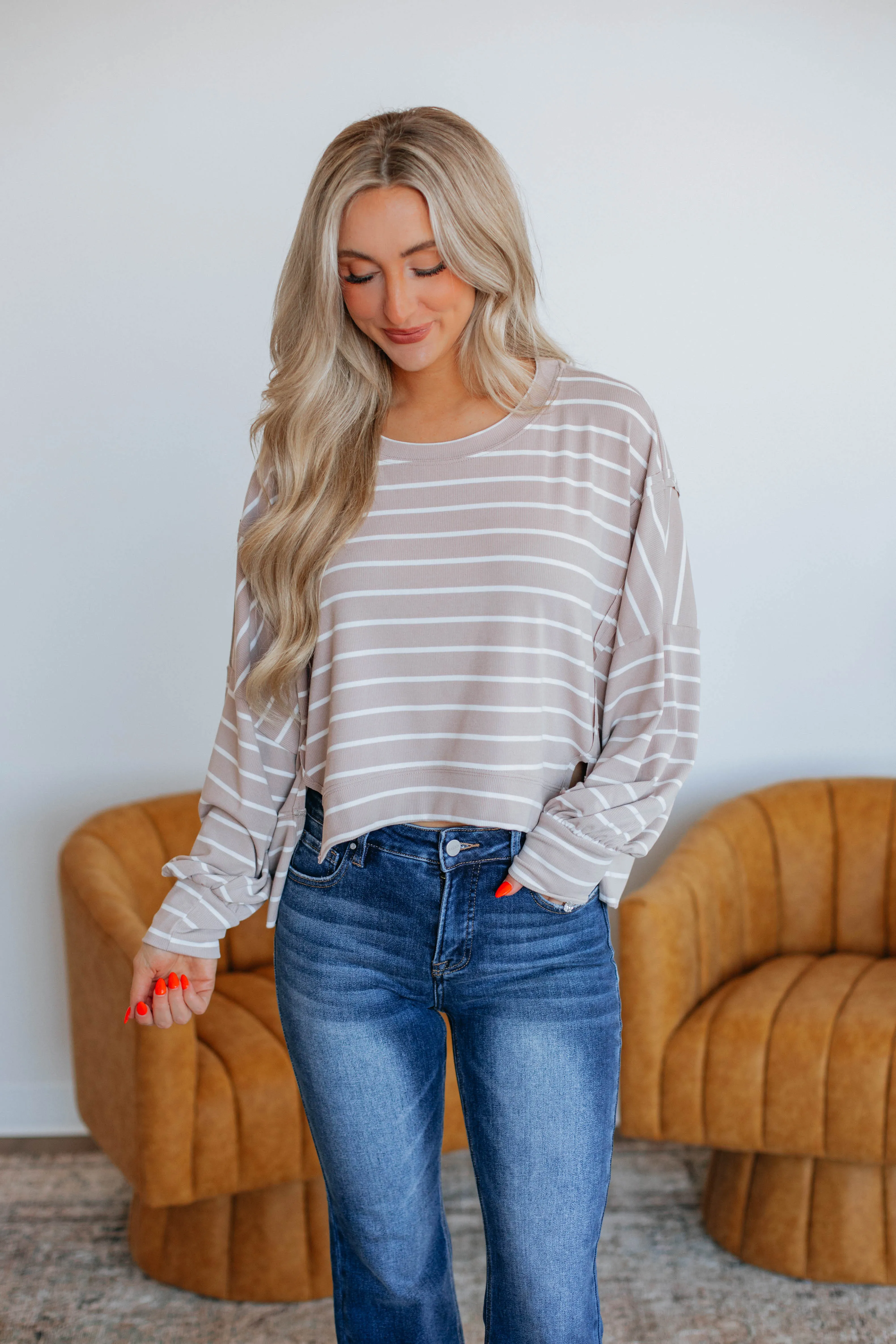 Cait Striped Pullover