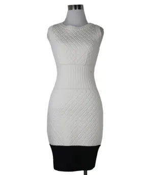 Chanel White Dress w/ Black Trim sz 2