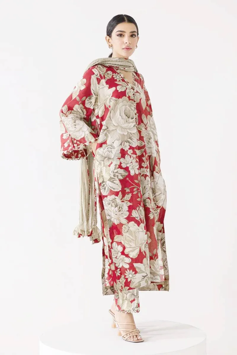 Charizma Linen  Printed 2PC (D-503)