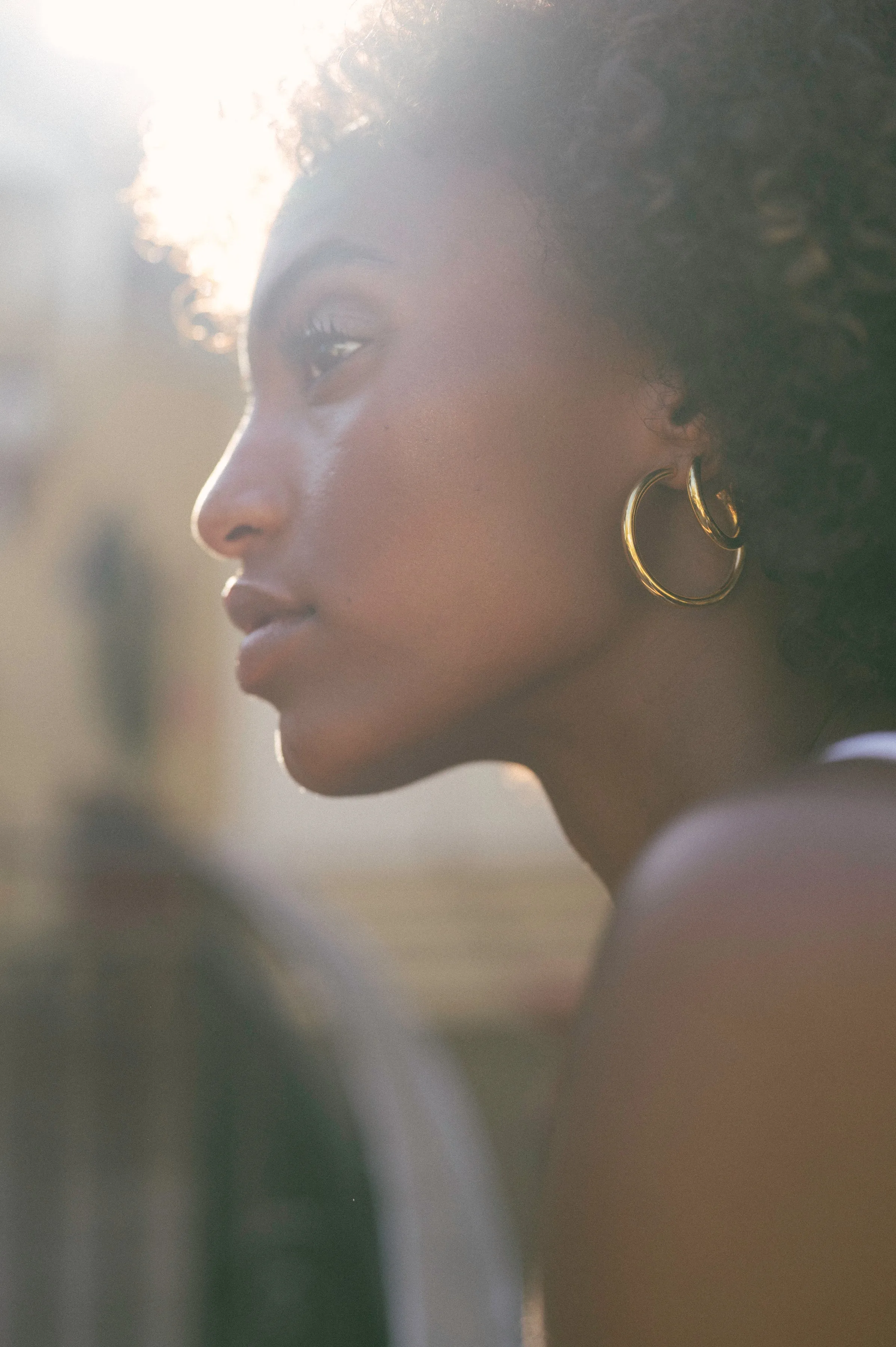 Classic Gold Hoop Earrings, Large