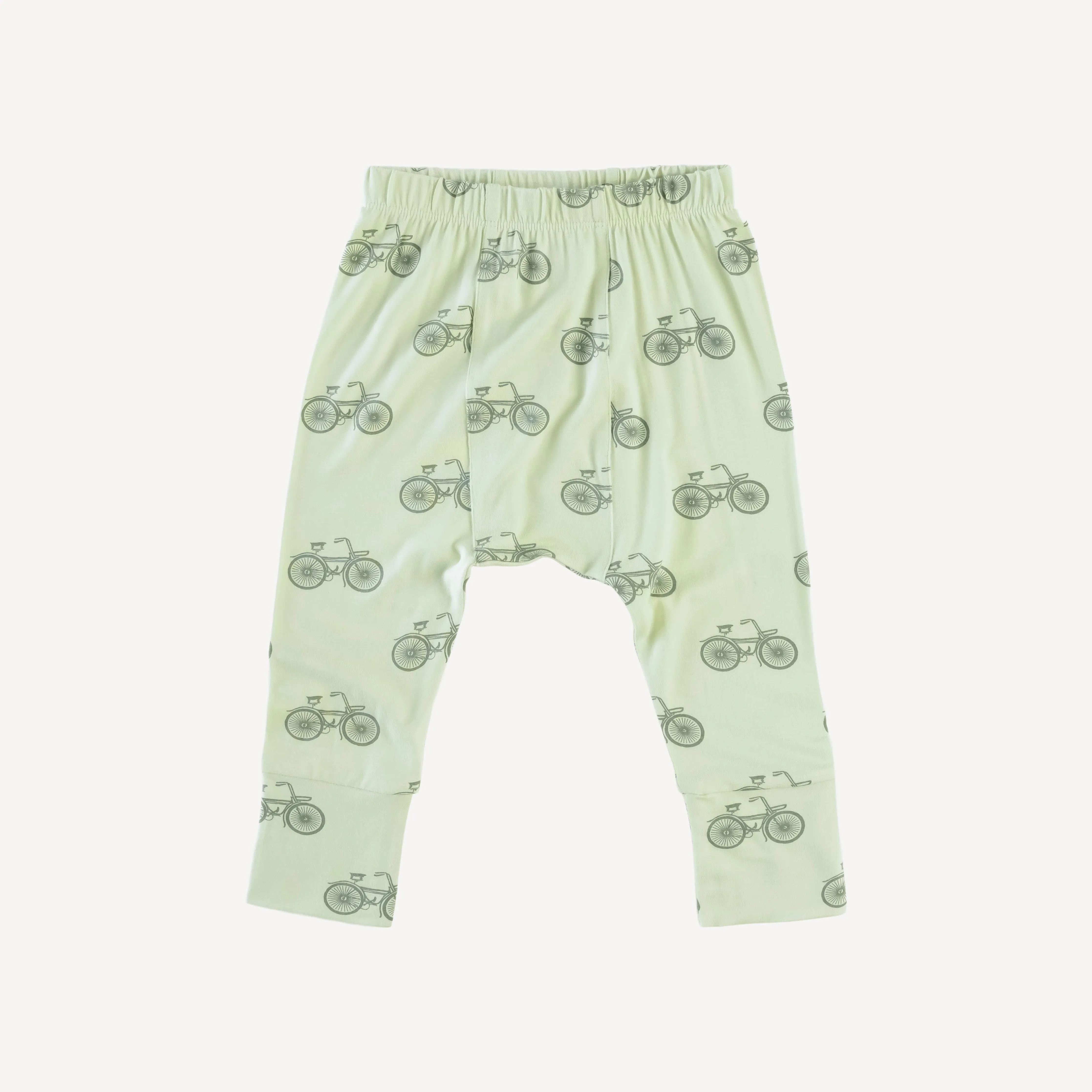 classic panda pant | green bike | bamboo