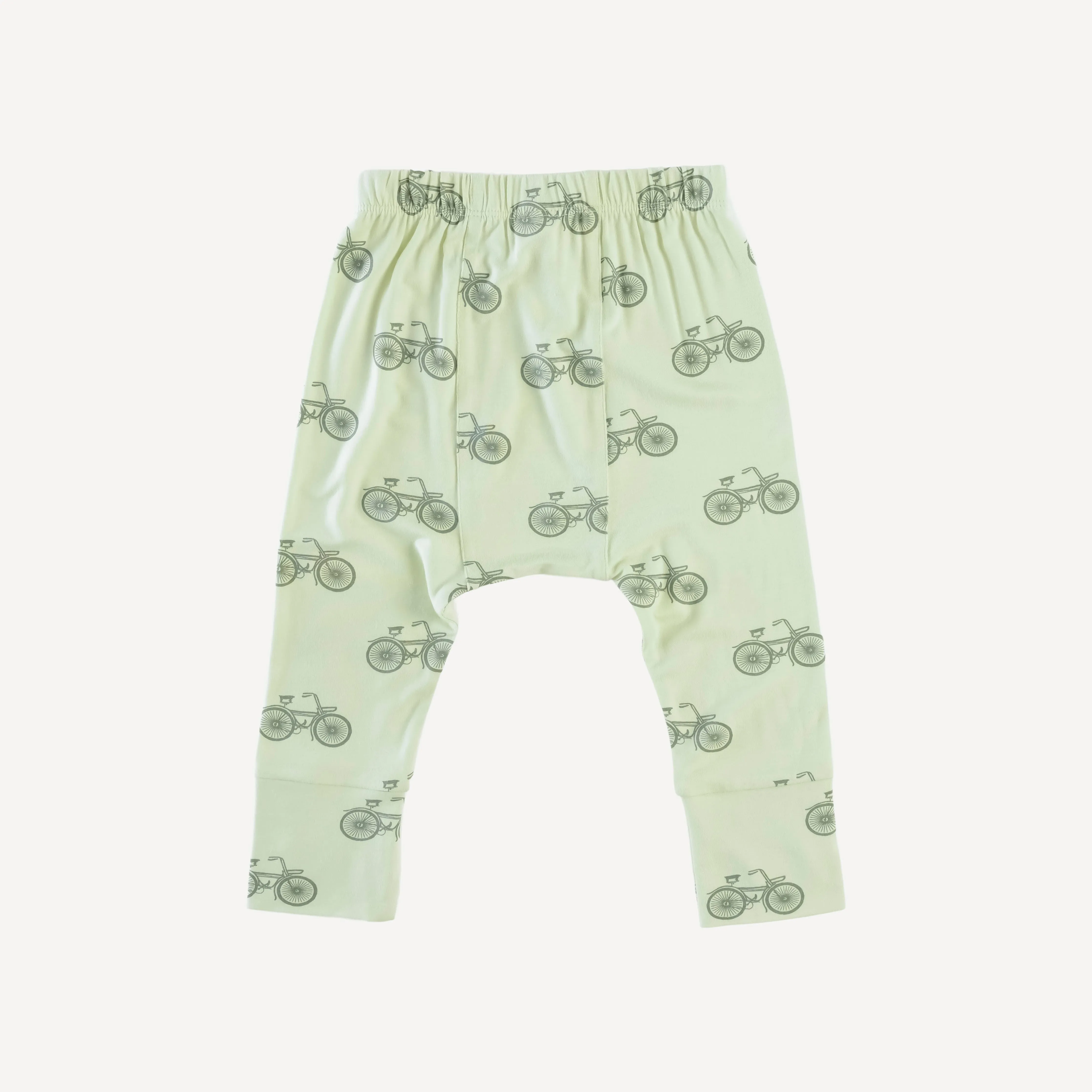 classic panda pant | green bike | bamboo