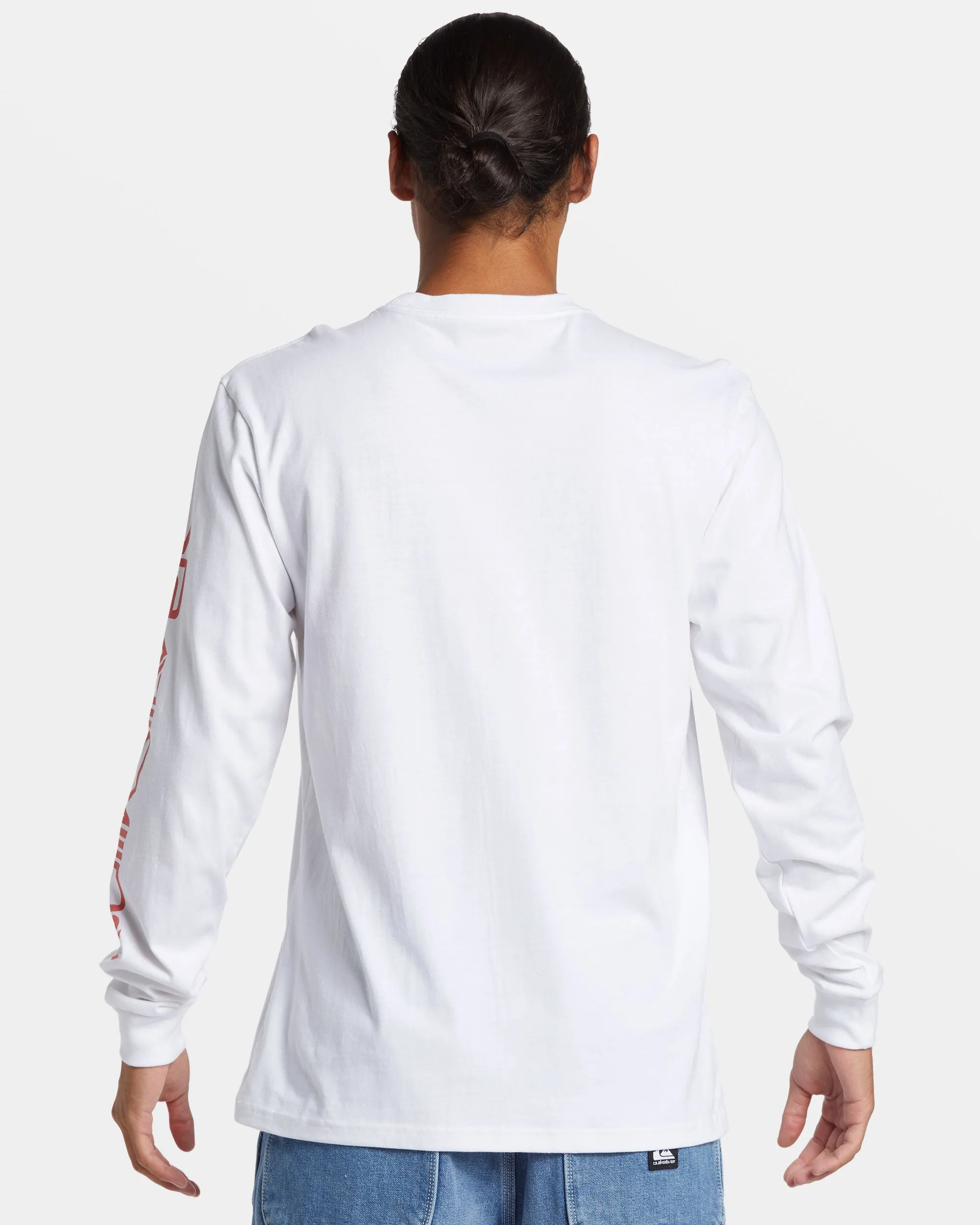 Comp Logo Long Sleeve T-Shirt - White