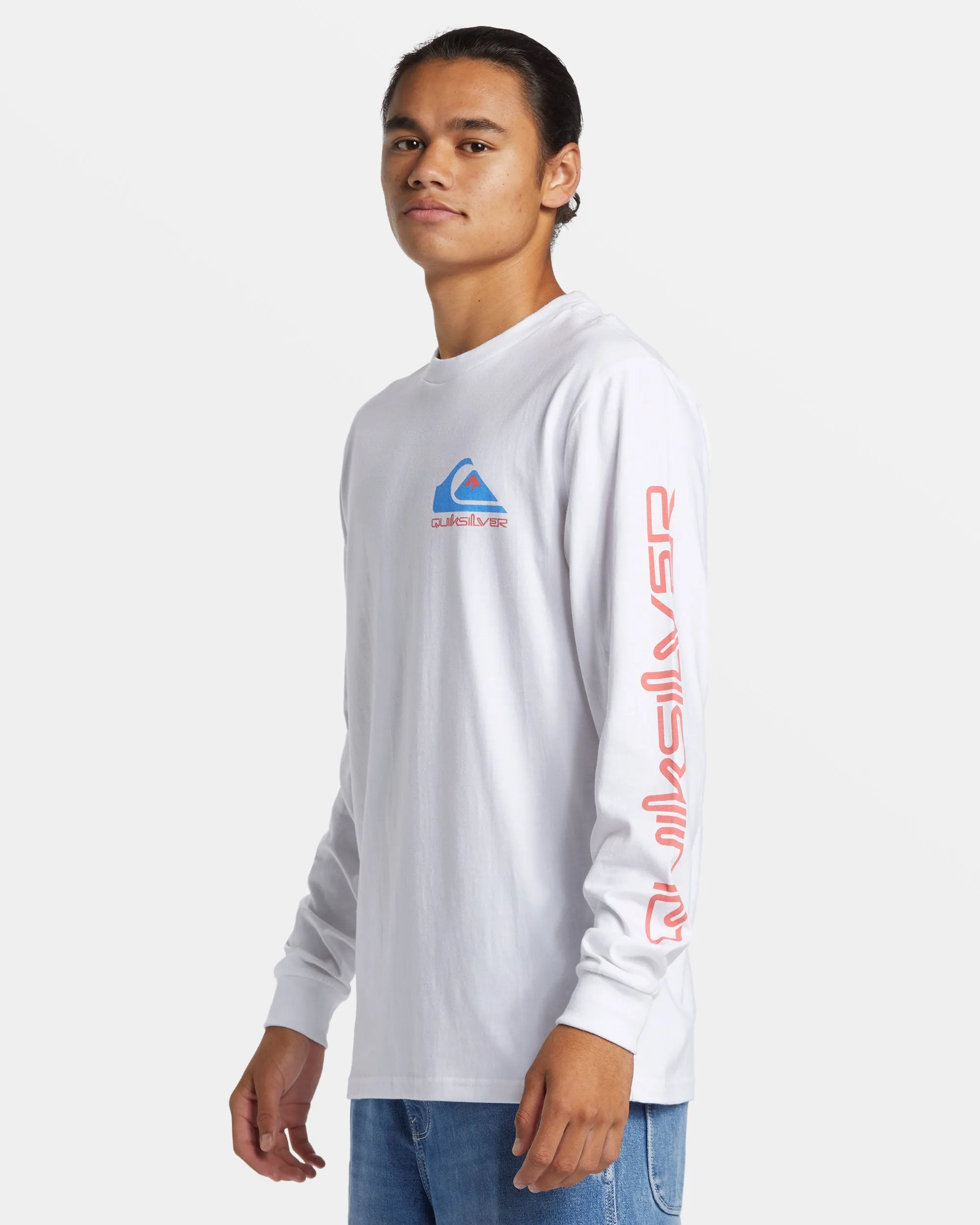 Comp Logo Long Sleeve T-Shirt - White