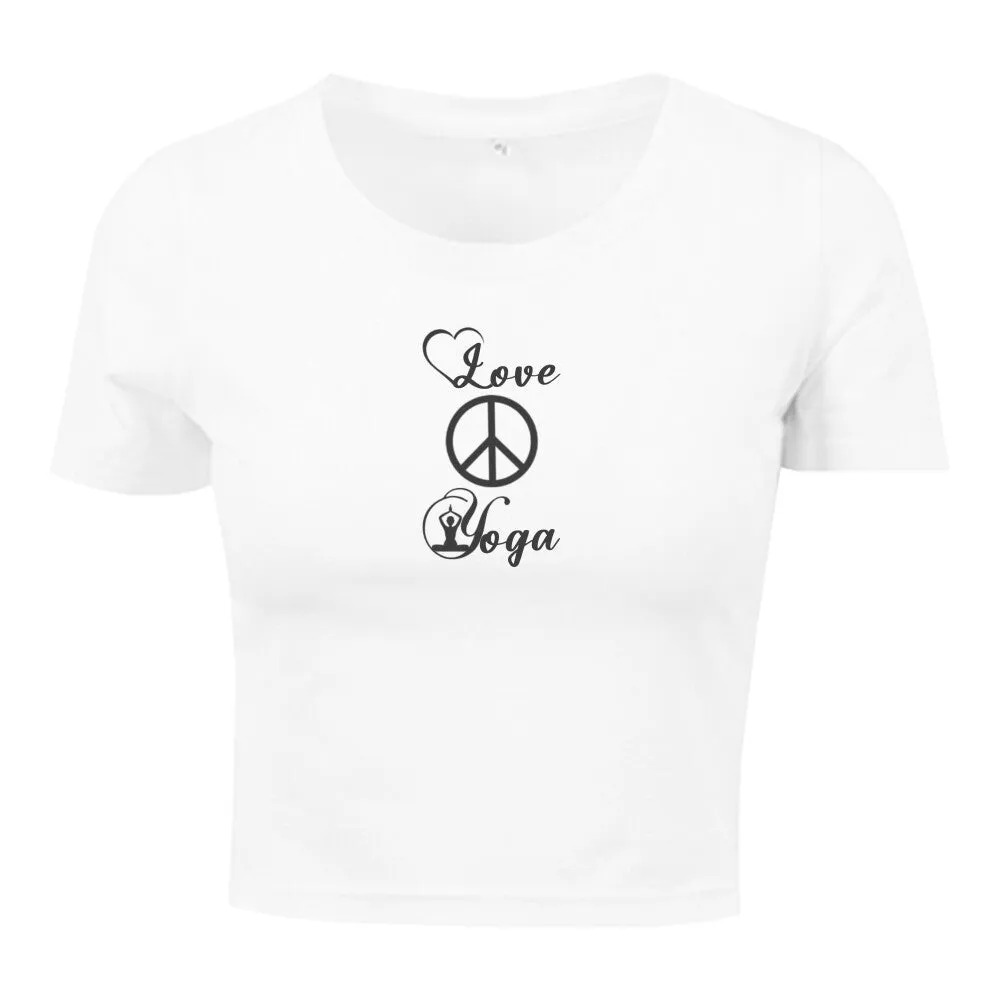 Croptop -Love Peace Yoga -