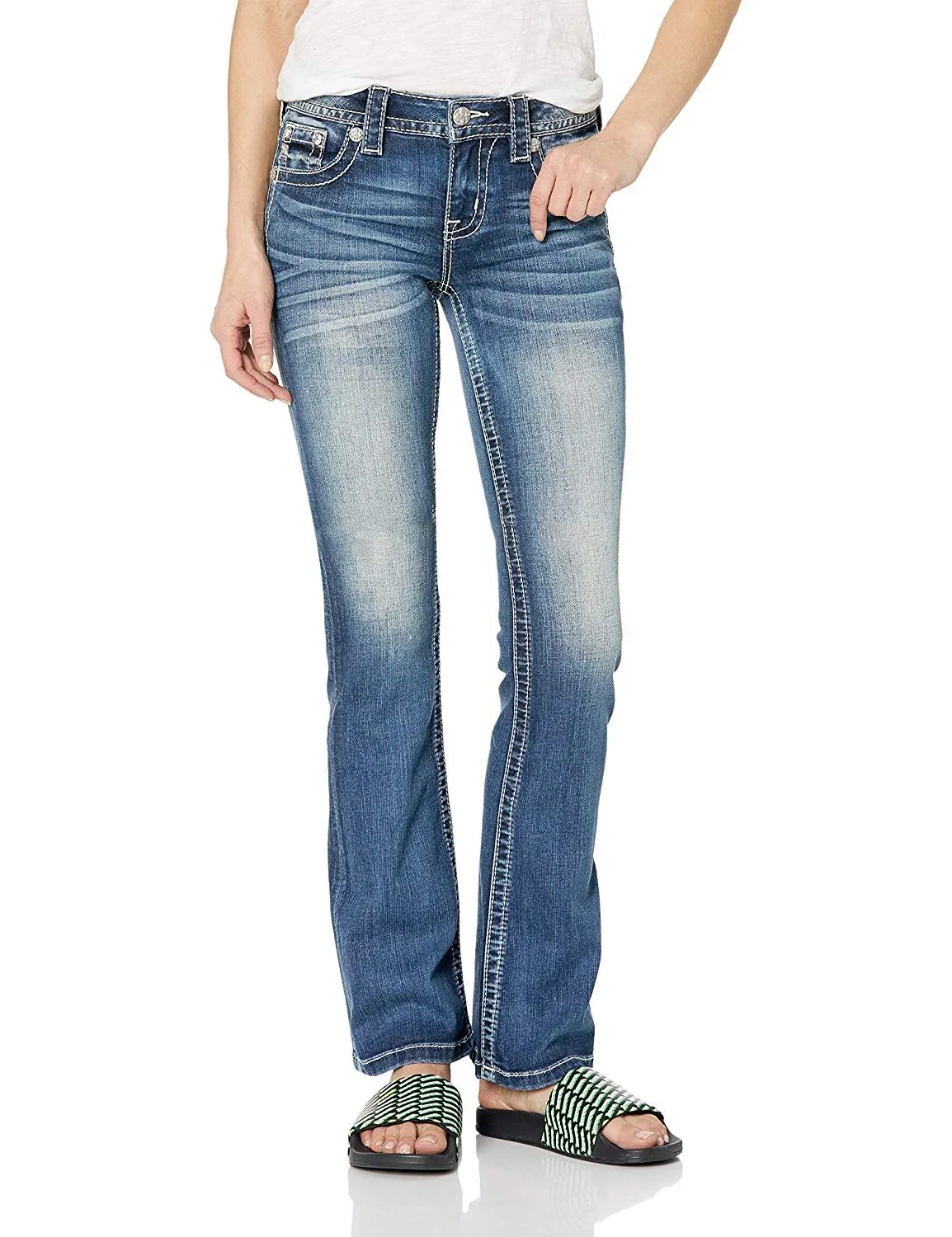 Cross My Mind Boot Cut Jeans