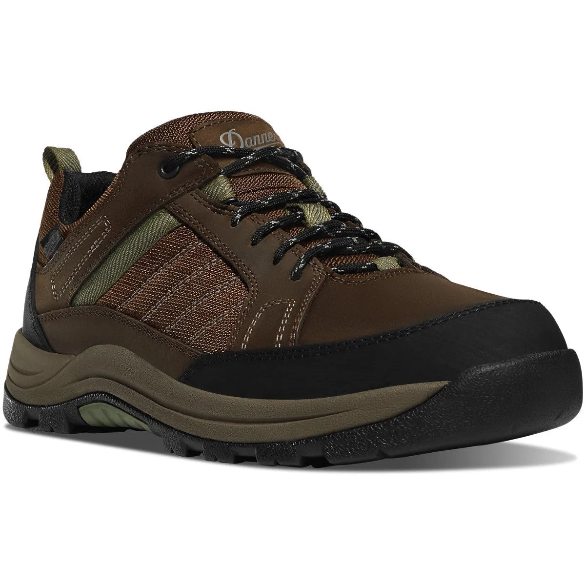 Danner Men's Riverside 3" WP  Plain Toe Slip Resist Work Boot -Brown- 15343