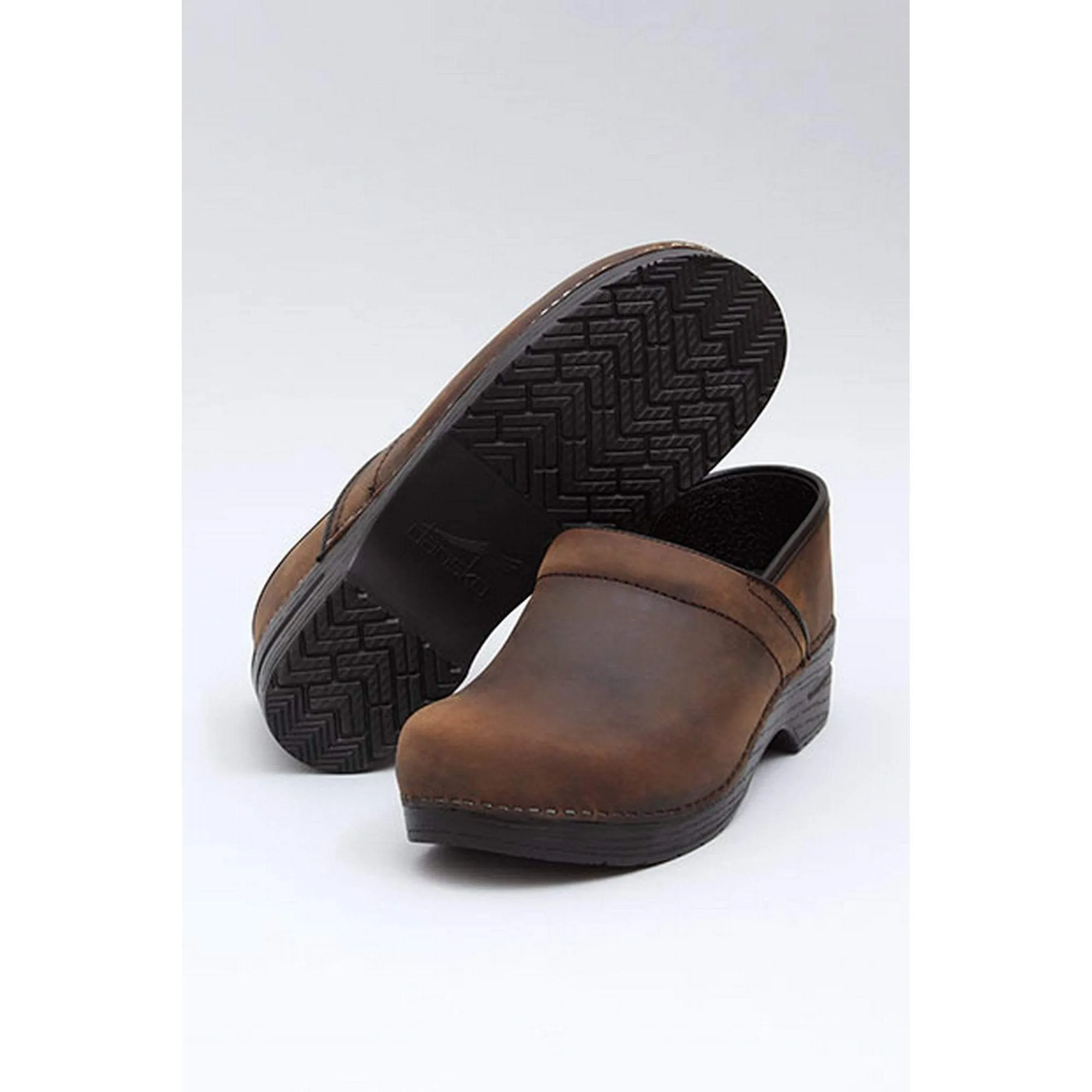 DANSKO Professional Brown Oiled Leather Clogs