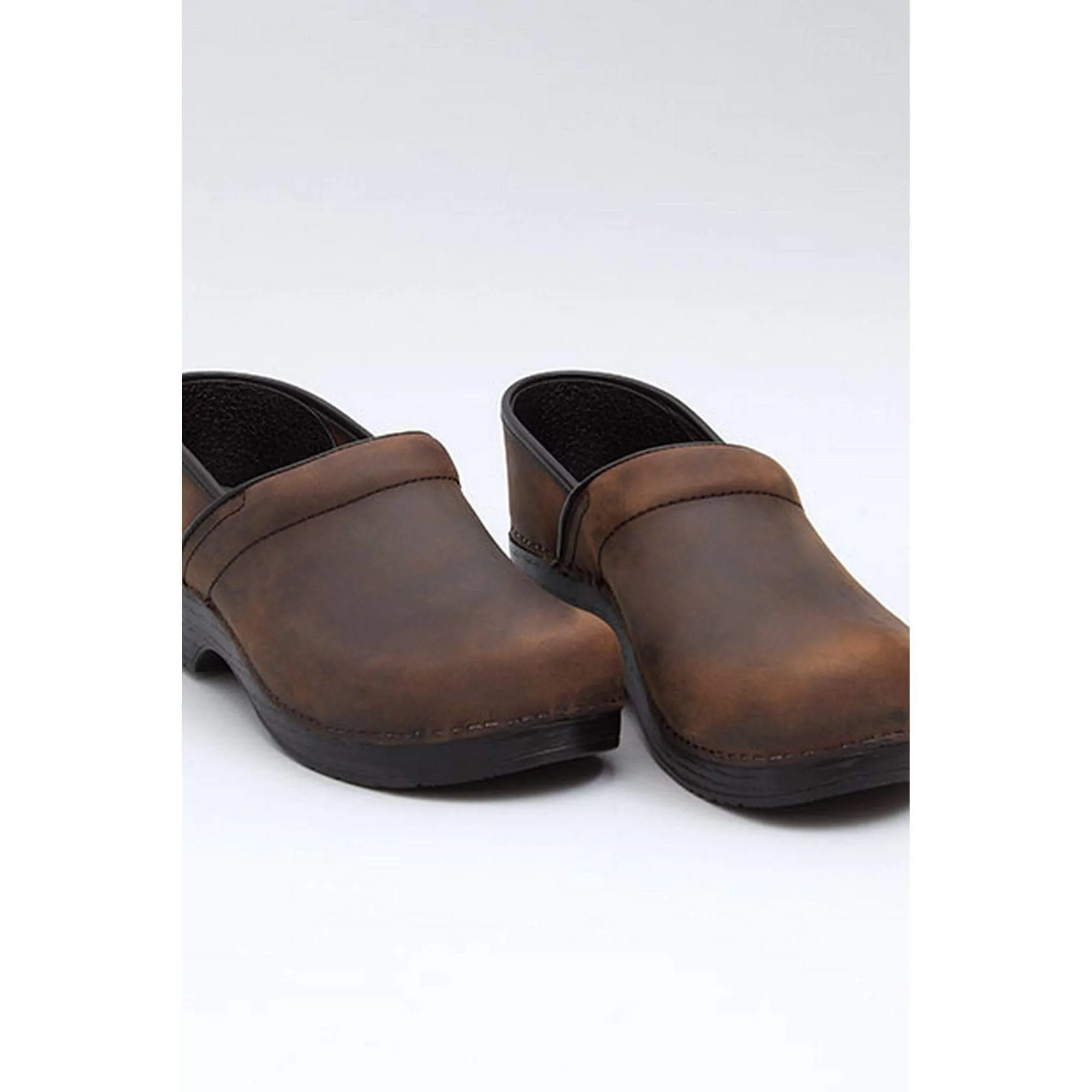 DANSKO Professional Brown Oiled Leather Clogs