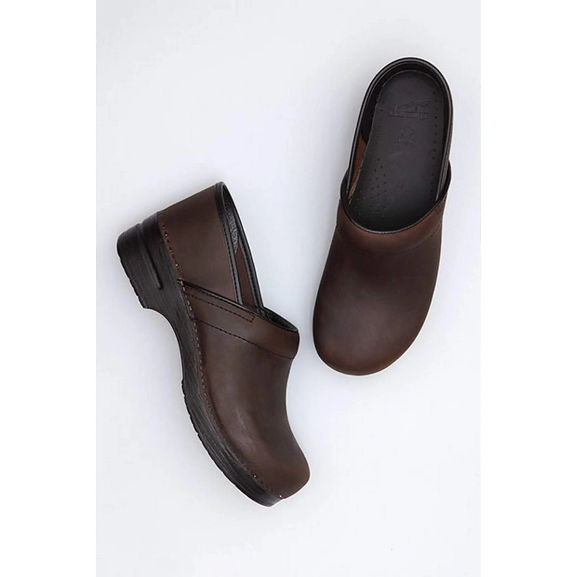 DANSKO Professional Brown Oiled Leather Clogs