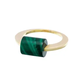 DECO CILINDRO MALACHITE RING