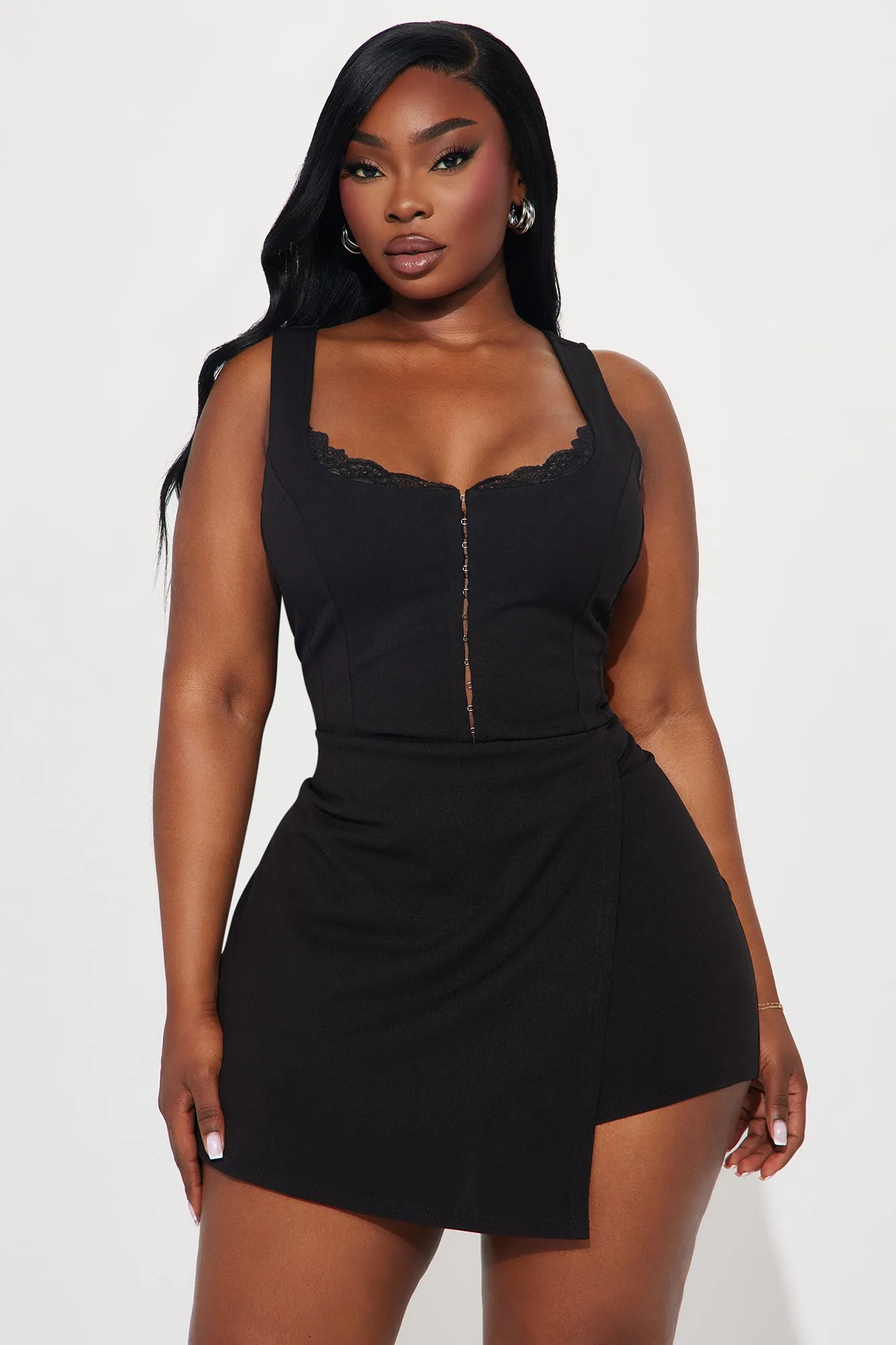 Feel My Needs Romper - Black