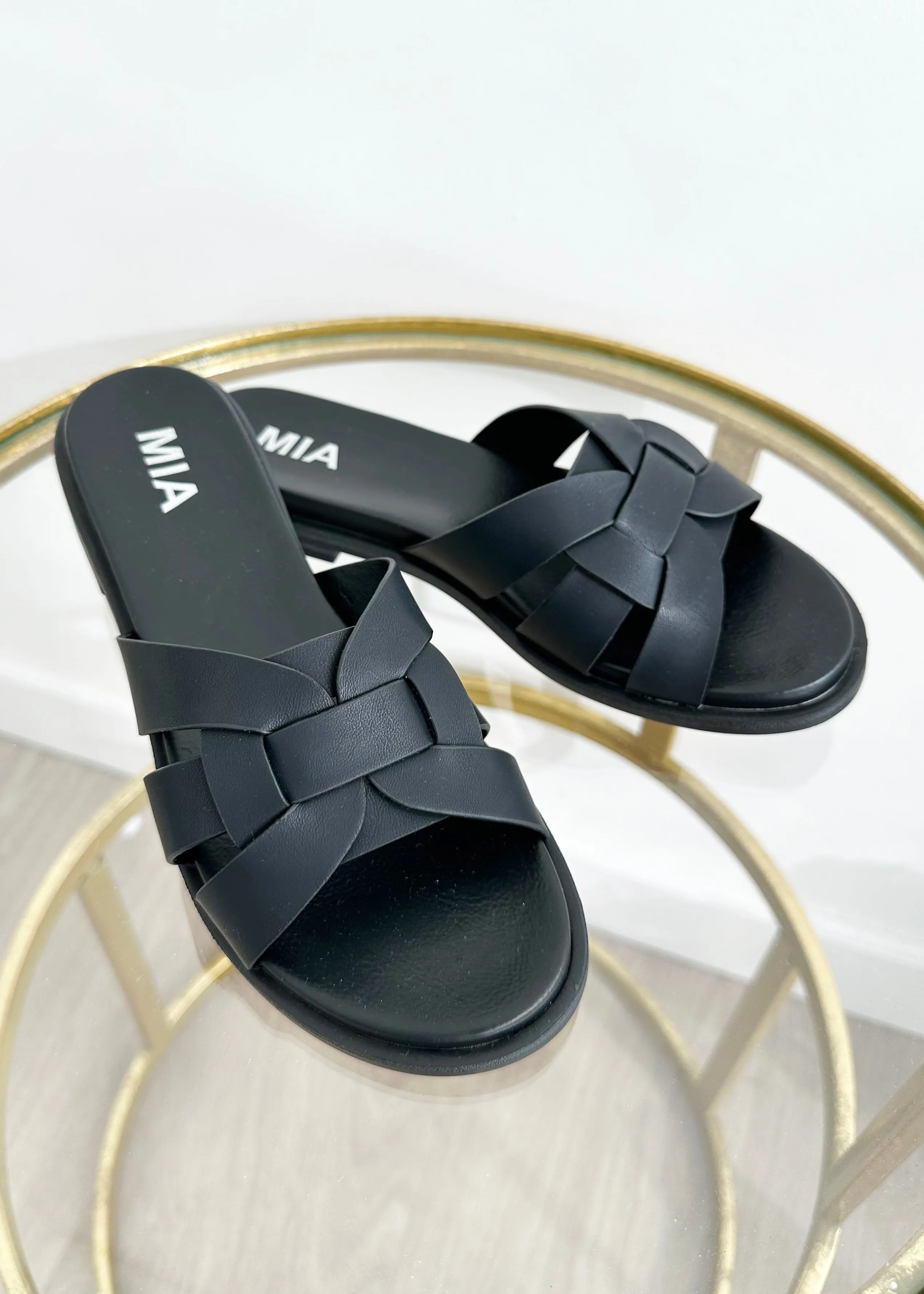 FINAL SALE - MIA Poliana Black Sandal