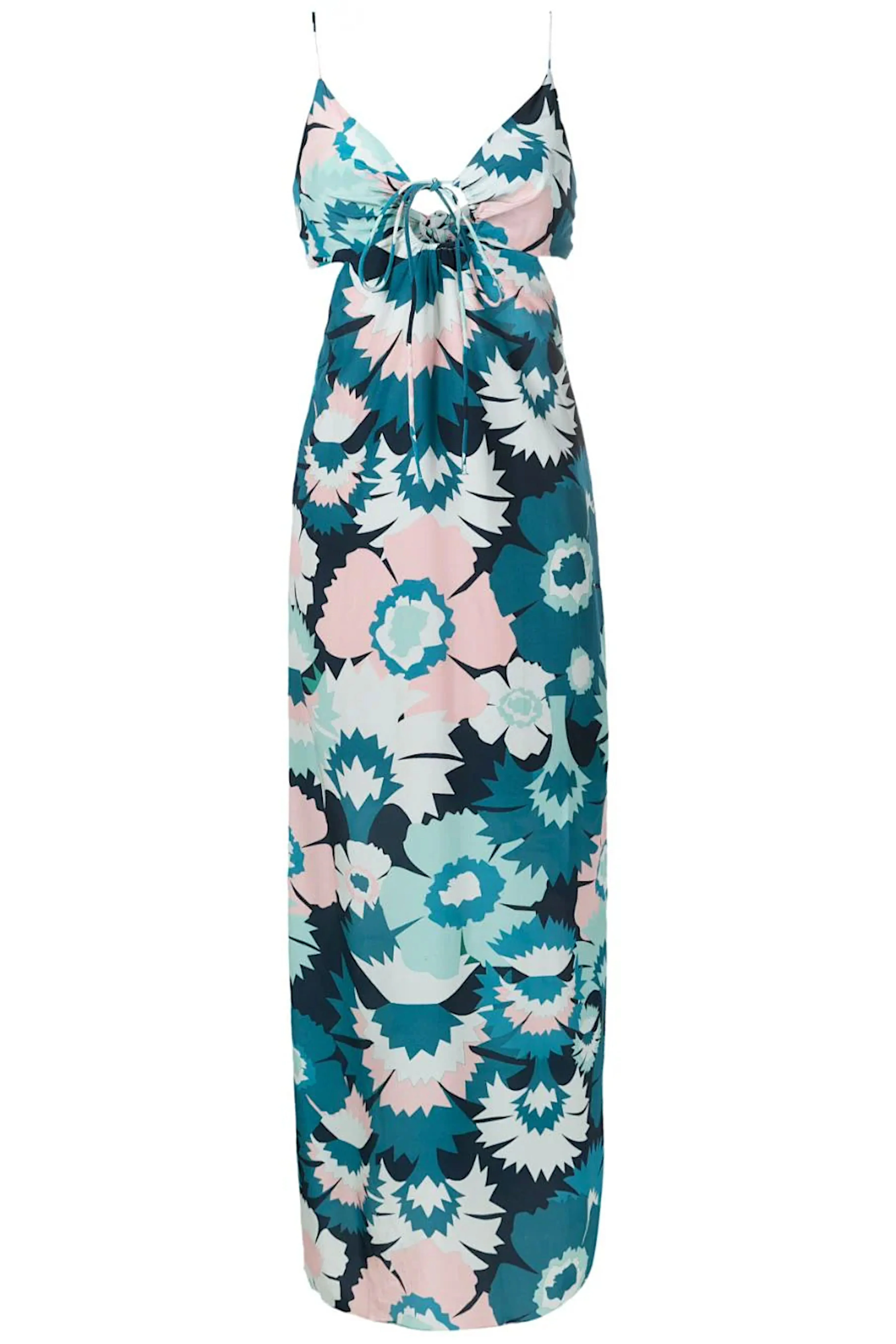 Flower Power Halterneck Long Dress