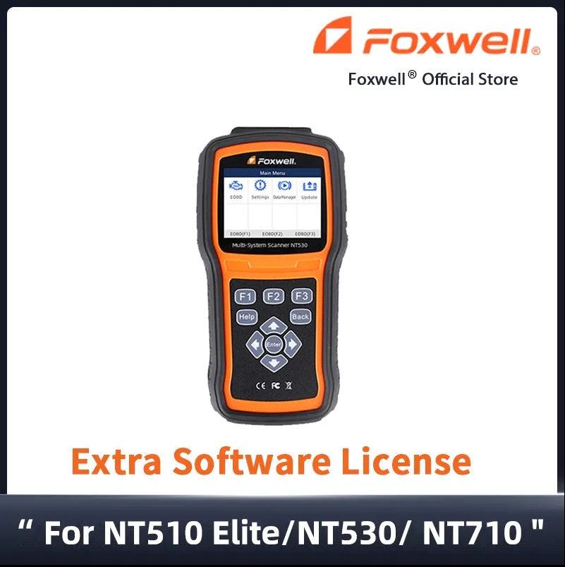 Foxwell Extra Software for NT510 Elite/ NT530/NT710 Scanner (Without Device)