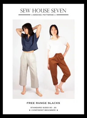 Free Range Slacks Sewing Pattern | Sizes 0-20 by Sew House Seven